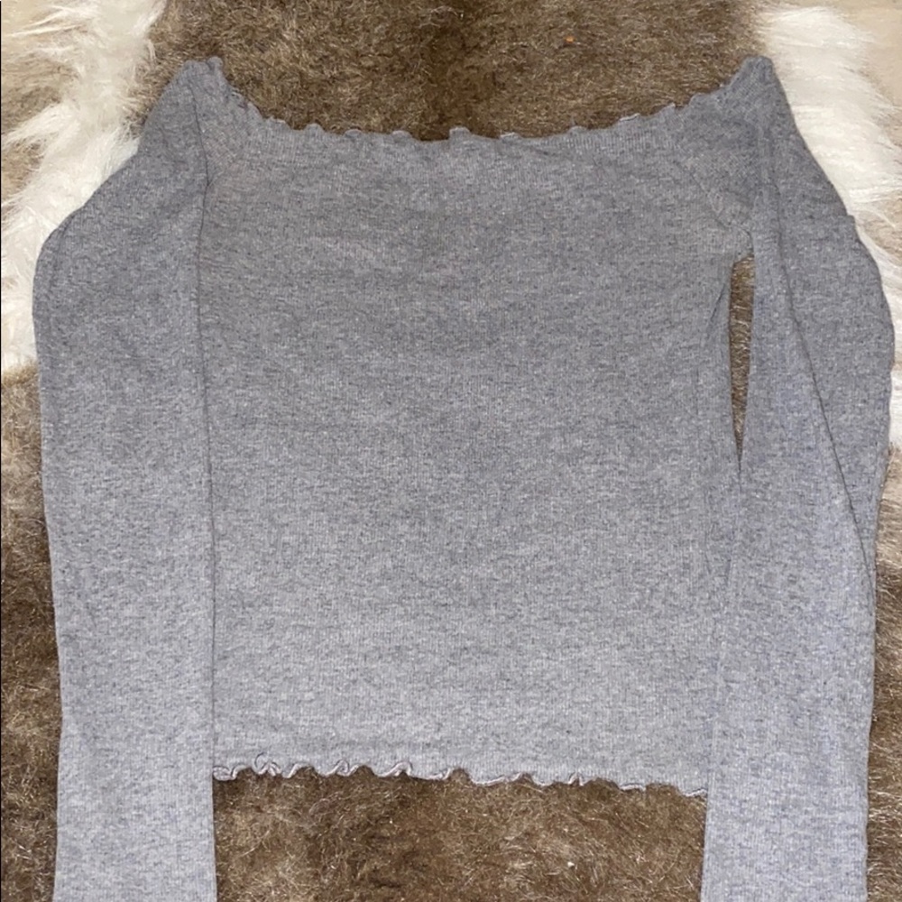 Greg hollister off the shoulder long sleeve top